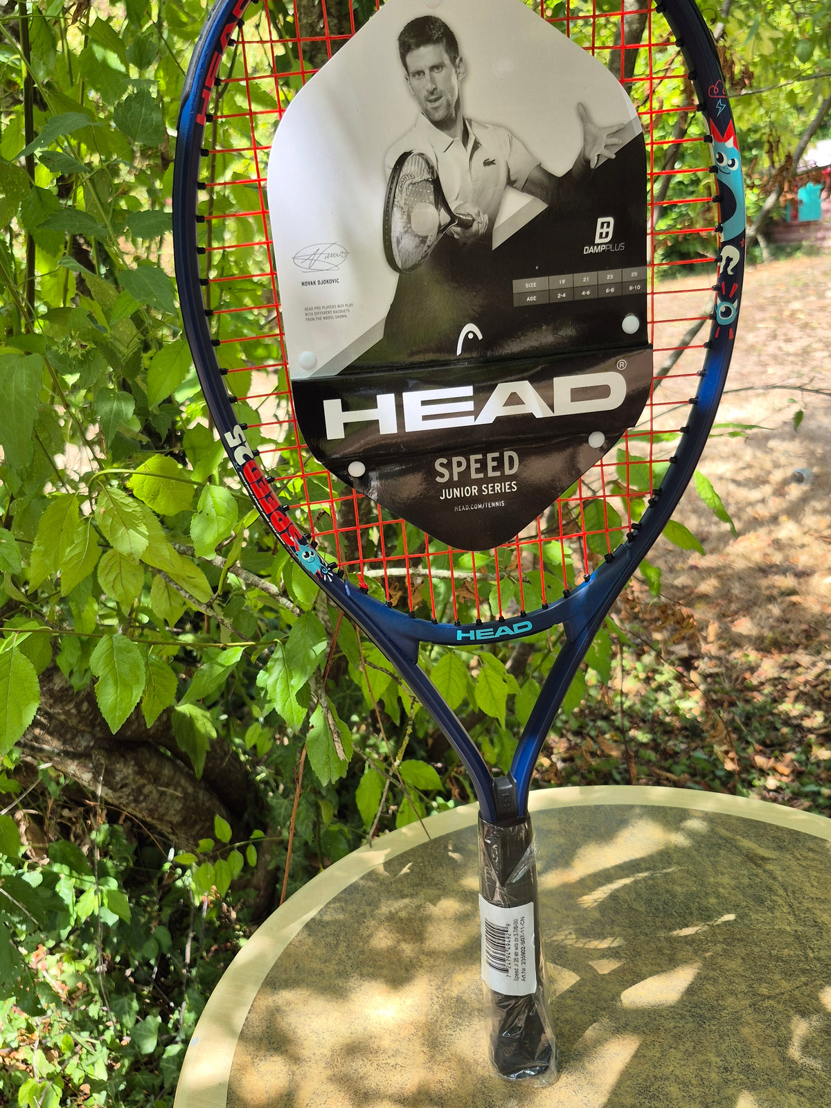 Raquette Head Speed Junior bleue et noire avec cordage rouge