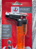 Briquet chalumeau DongYi orange sous blister rouge