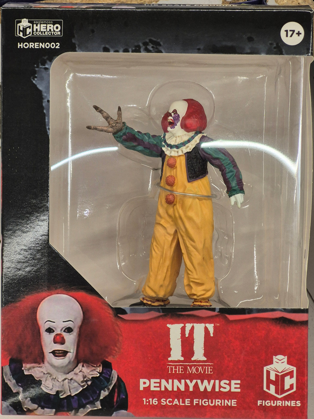 Figurine Pennywise IT The Movie – Hero Collector, échelle 1:16
