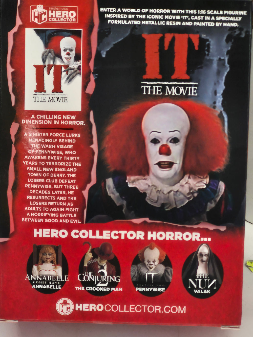 Figurine Pennywise IT The Movie – Hero Collector, échelle 1:16