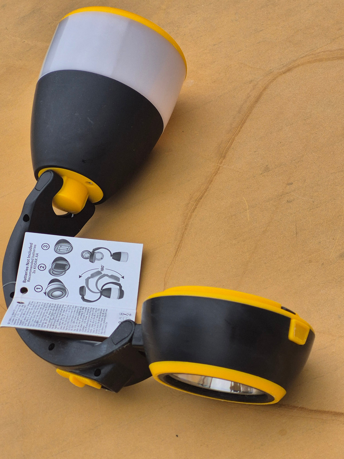 Lampe de camping Kodak LED Camping 200 – noire et jaune